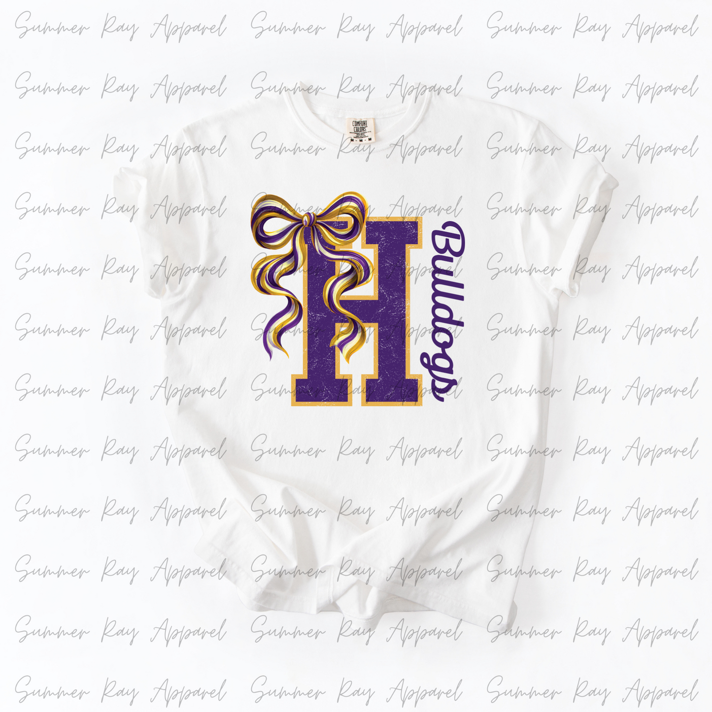 HANCEVILLE Bulldogs Coquette Bow T-shirt