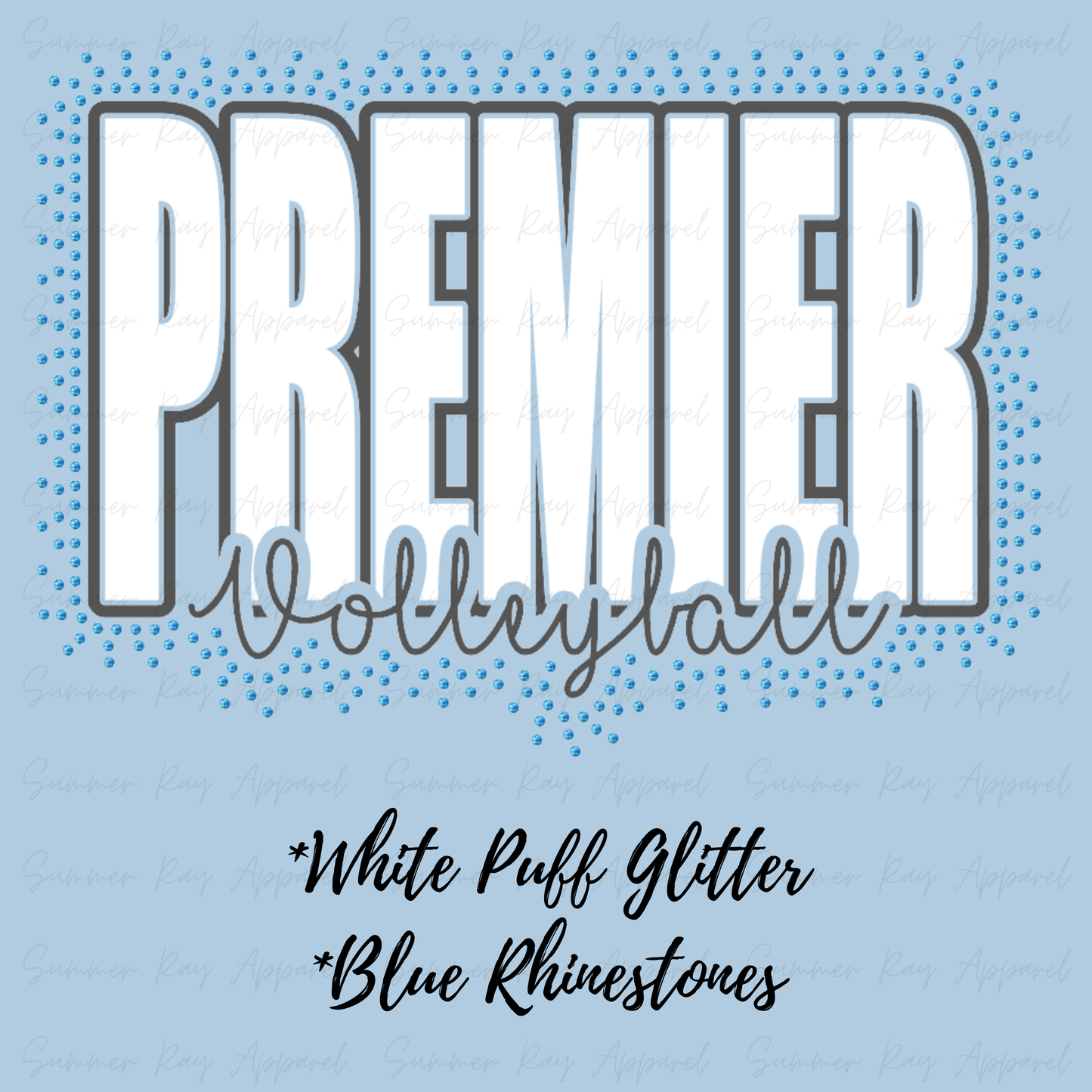 PREMIER VOLLEYBALL Glitter/Rhinestone Sweatshirt