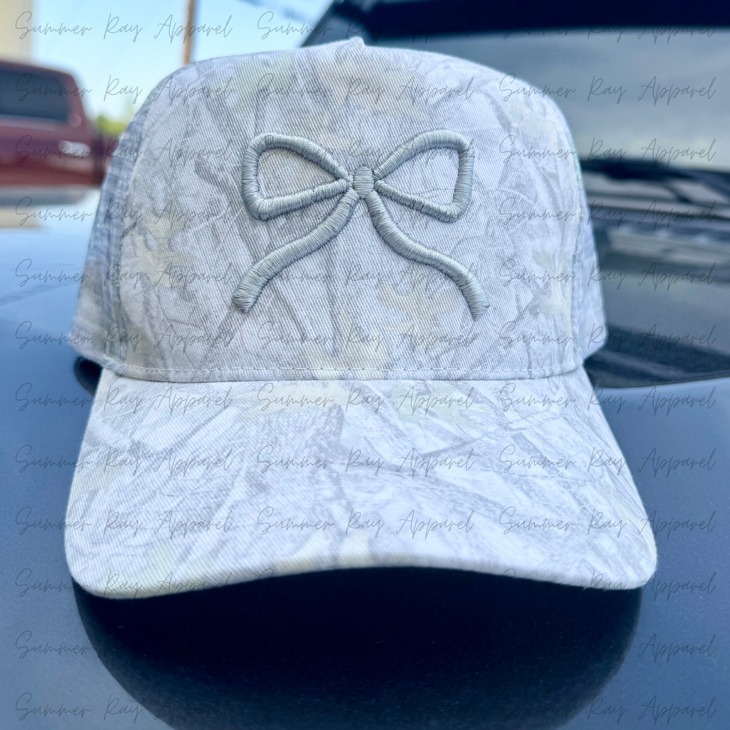 Washed Out Camo Bow Trucker Hat