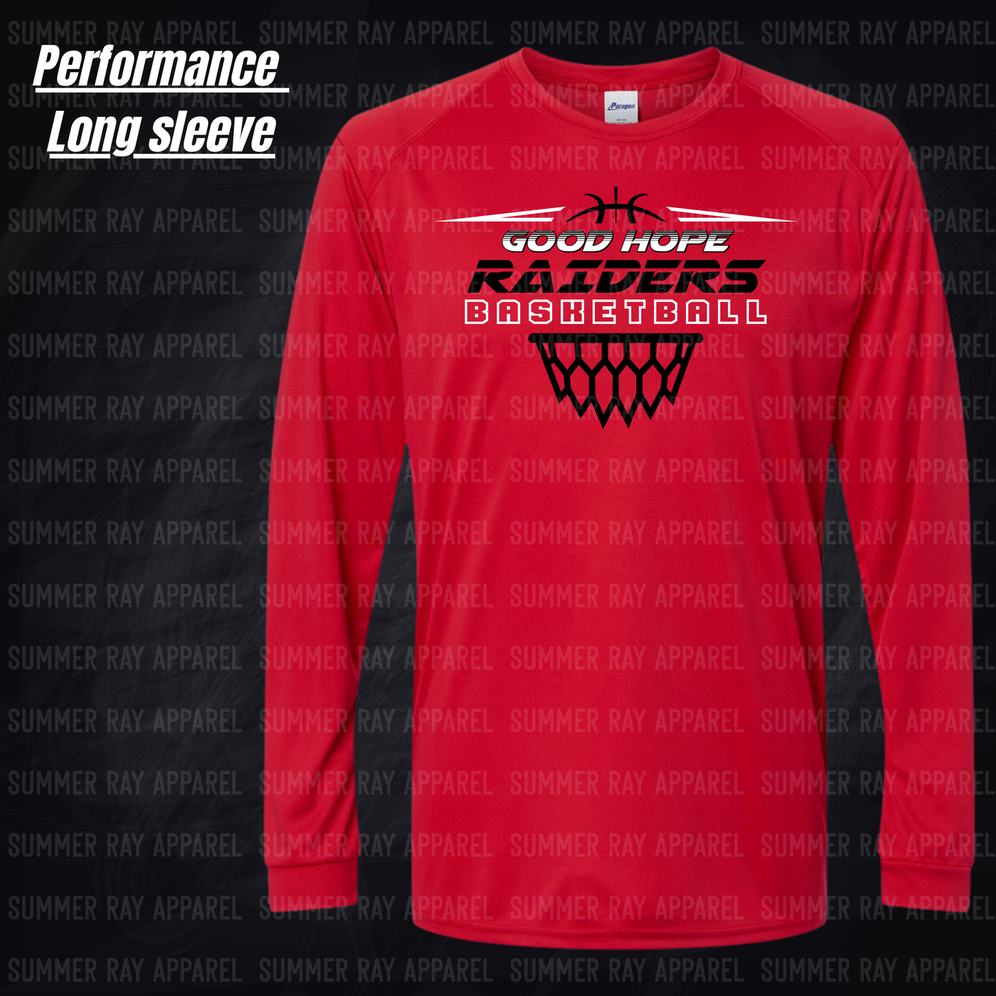 GH Basketball- Performance Long Sleeve Tee