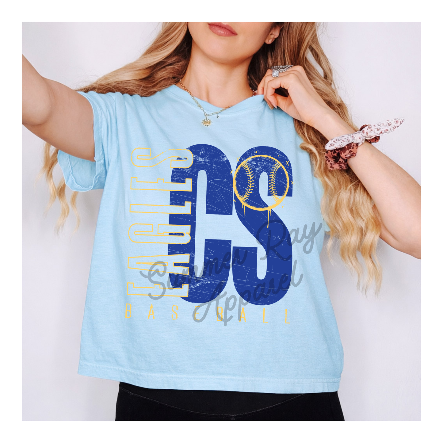 Cold Springs Baseball Boxy Comfort Color Tee