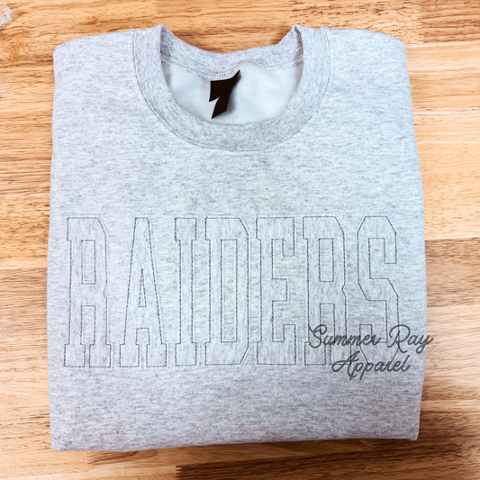 RAIDERS Raggy Applique Sweatshirt