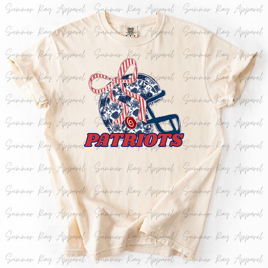 PATRIOTS Floral Helmet Tee