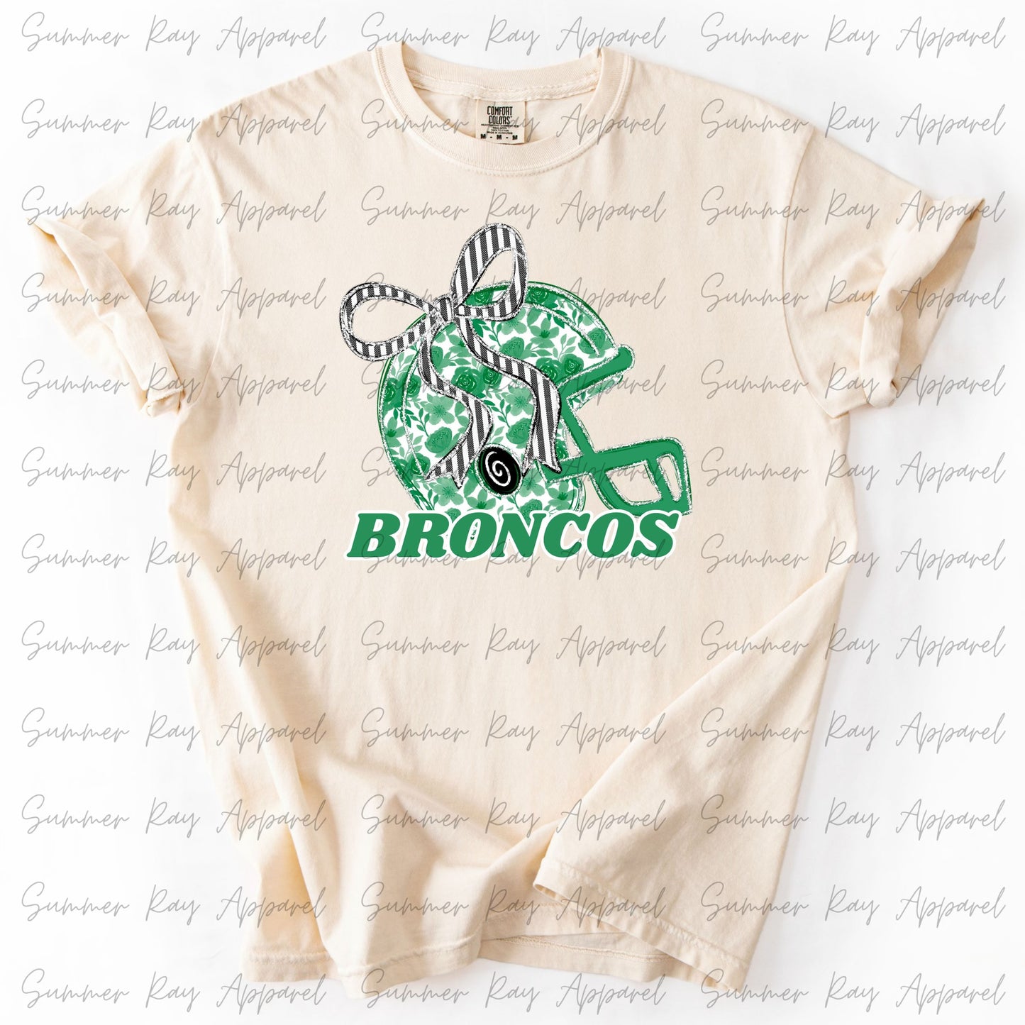 BRONCOS Floral Helmet Tee