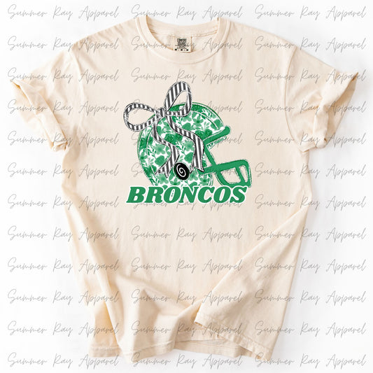 BRONCOS Floral Helmet Tee