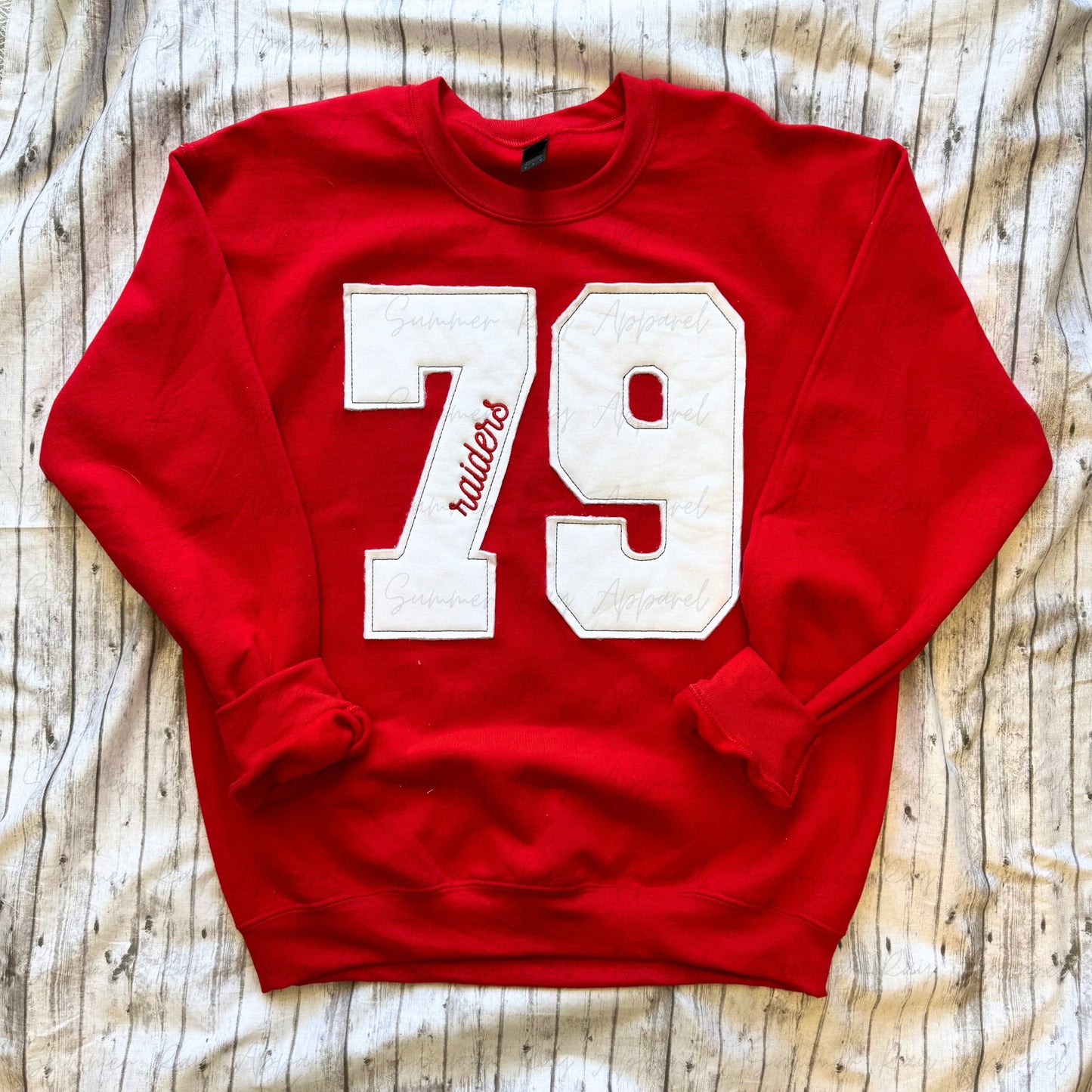 *CUSTOM* Large Number Embroidered Sweatshirt