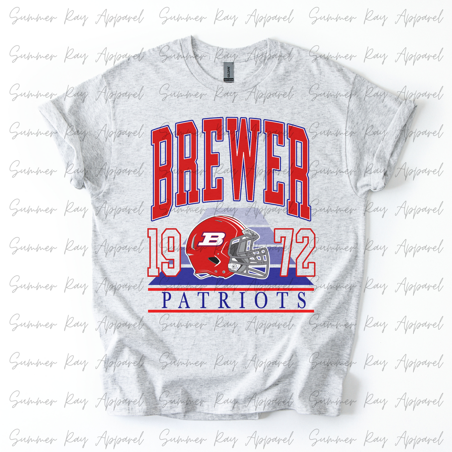 Brewer Patriots Vintage Football TSHIRT