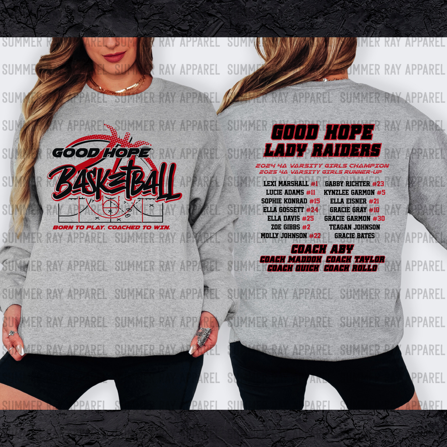 CHAMPIONSHIP Sweatshirt #1 (FRONT & BACK)