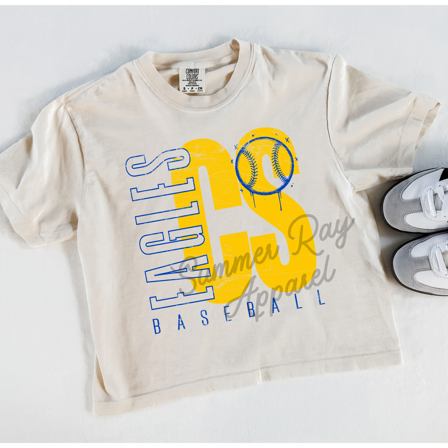 Cold Springs Baseball Boxy Comfort Color Tee