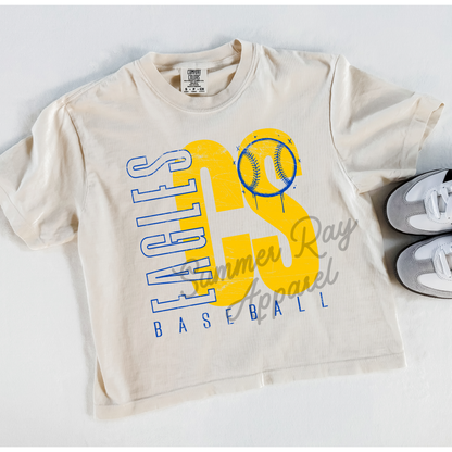 Cold Springs Baseball Boxy Comfort Color Tee