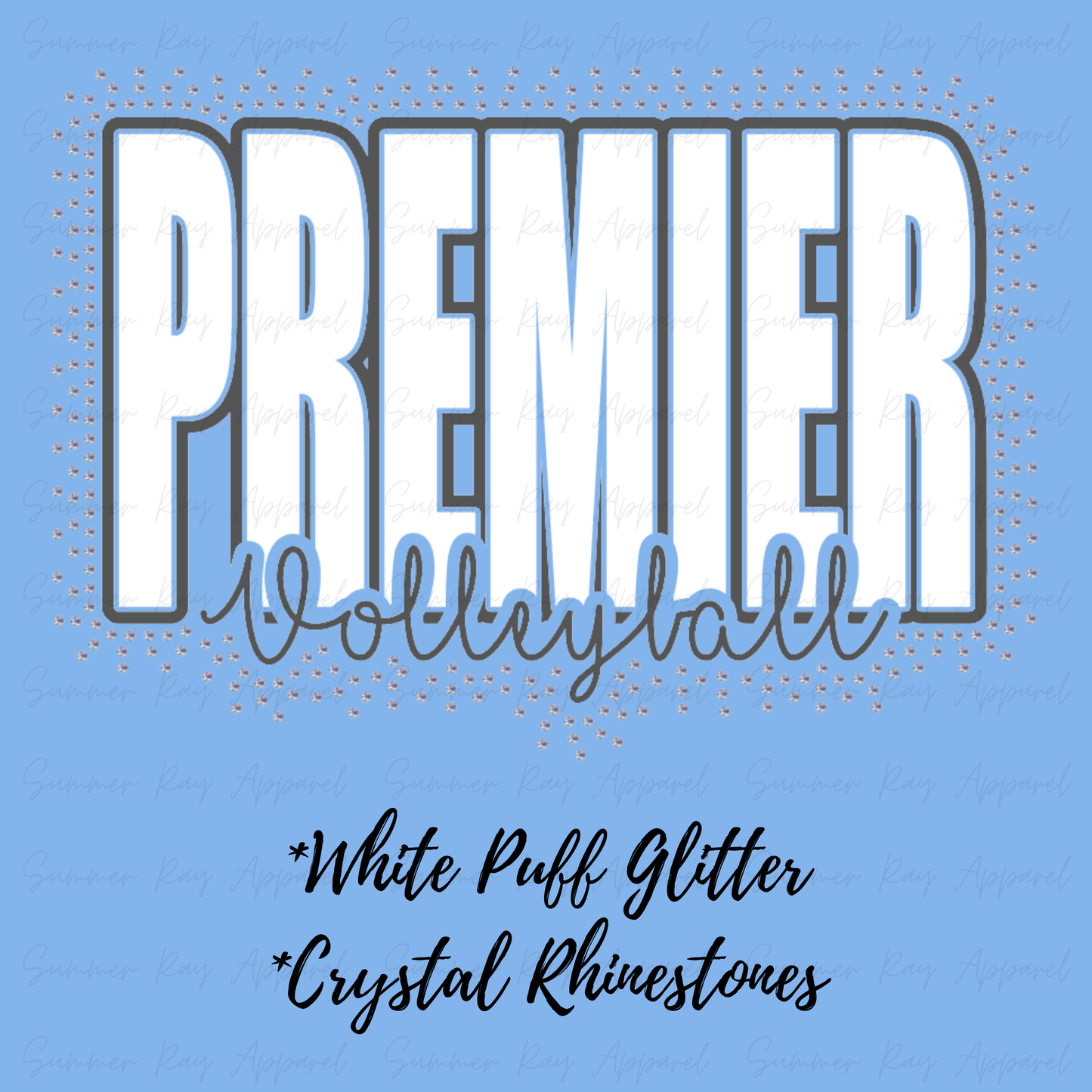 PREMIER VOLLEYBALL Glitter/Rhinestone Sweatshirt