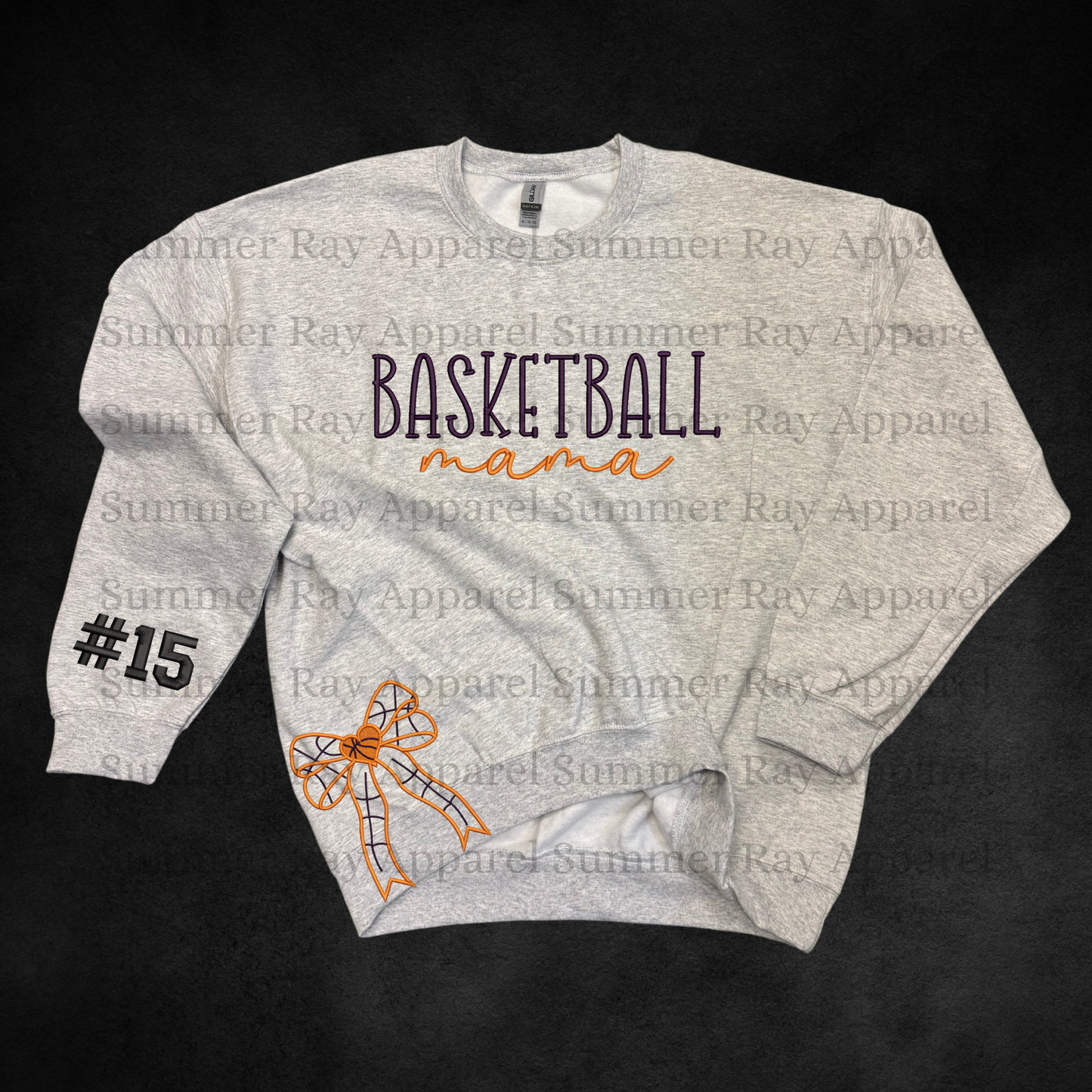 *CUSTOM* Basketball Mama-Side Bow Sweatshirt