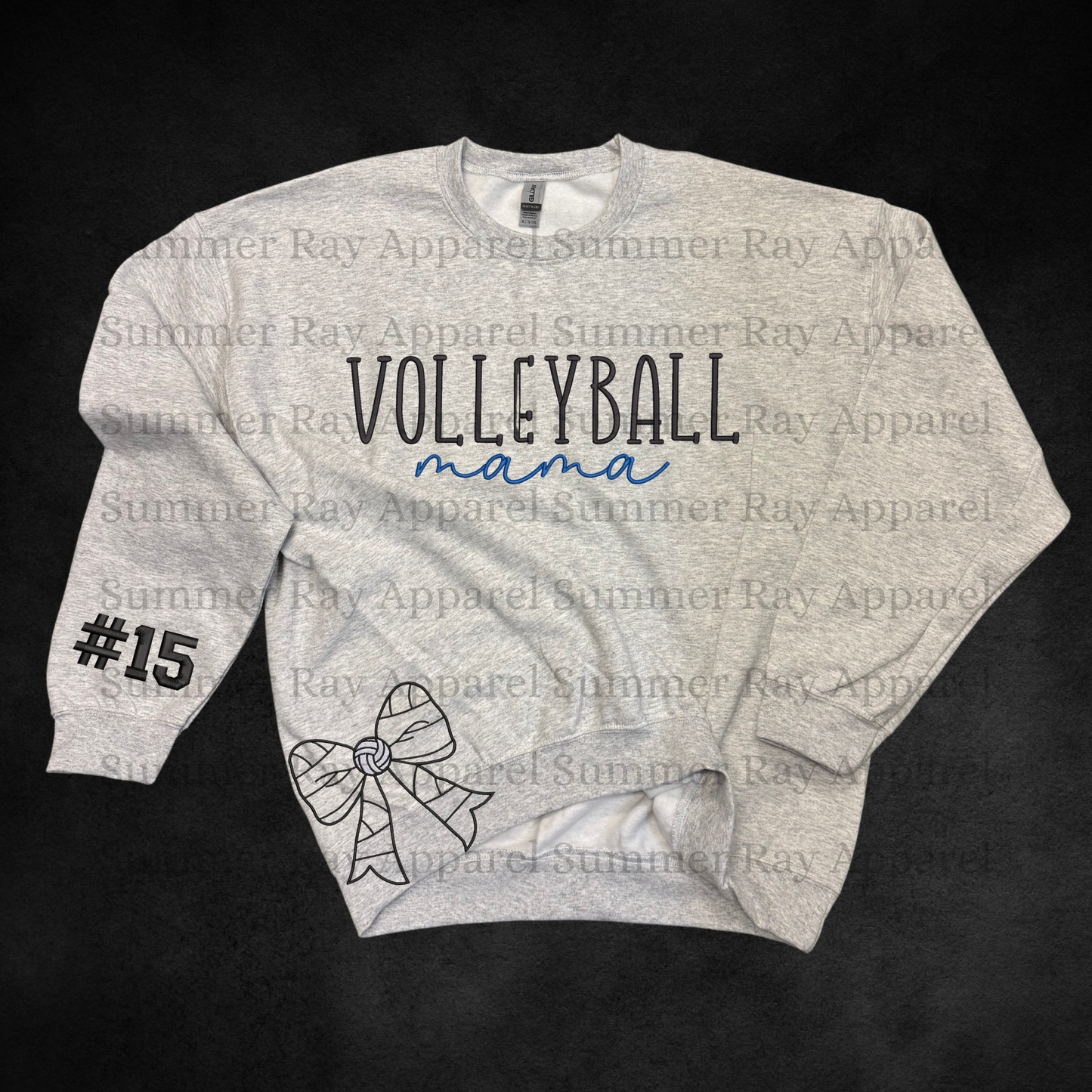 Volleyball Mama-Side Bow Sweatshirt