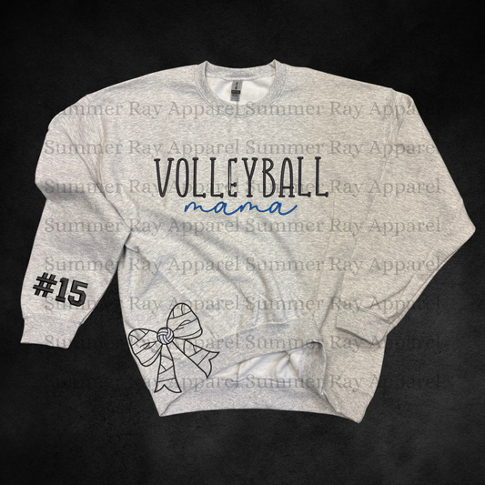 *CUSTOM* Volleyball Mama-Side Bow Sweatshirt
