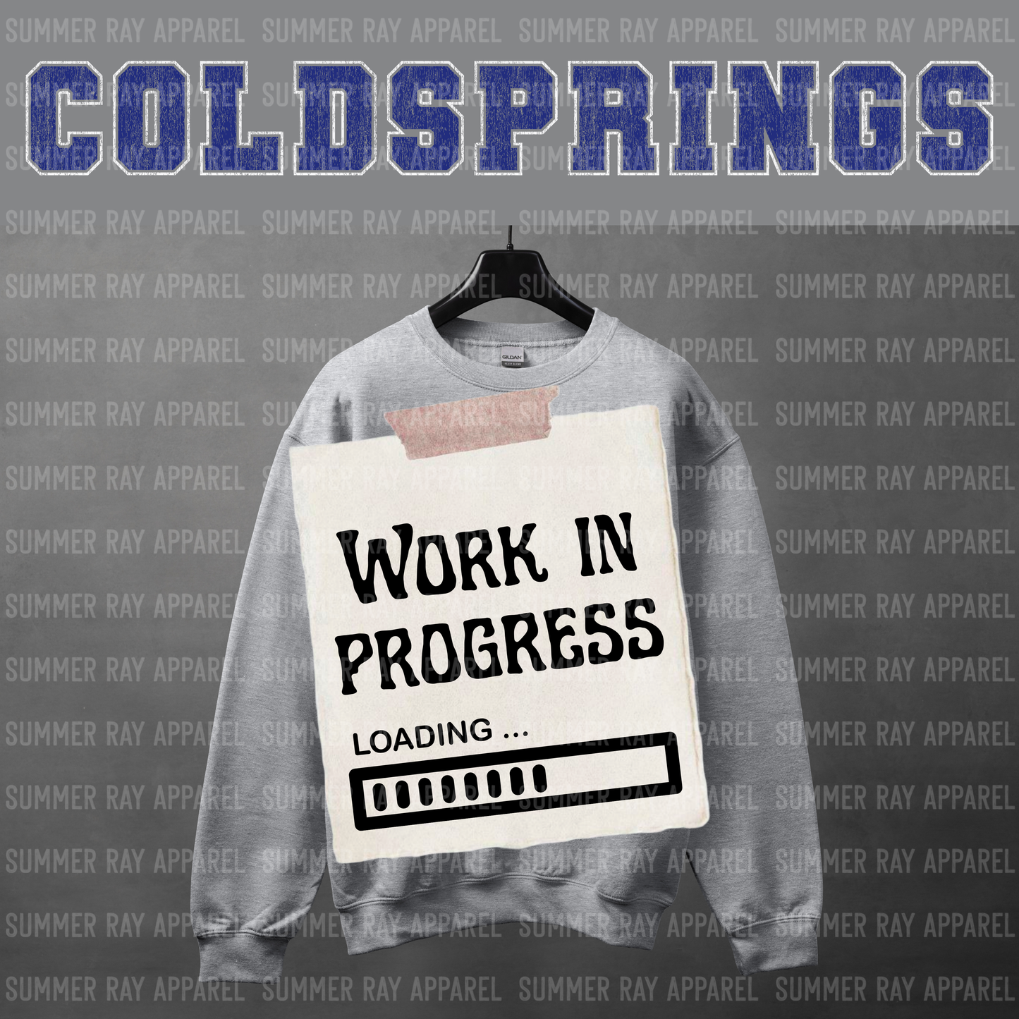 Oversized Grunge Sweatshirt-COLD SPRINGS EAGLES