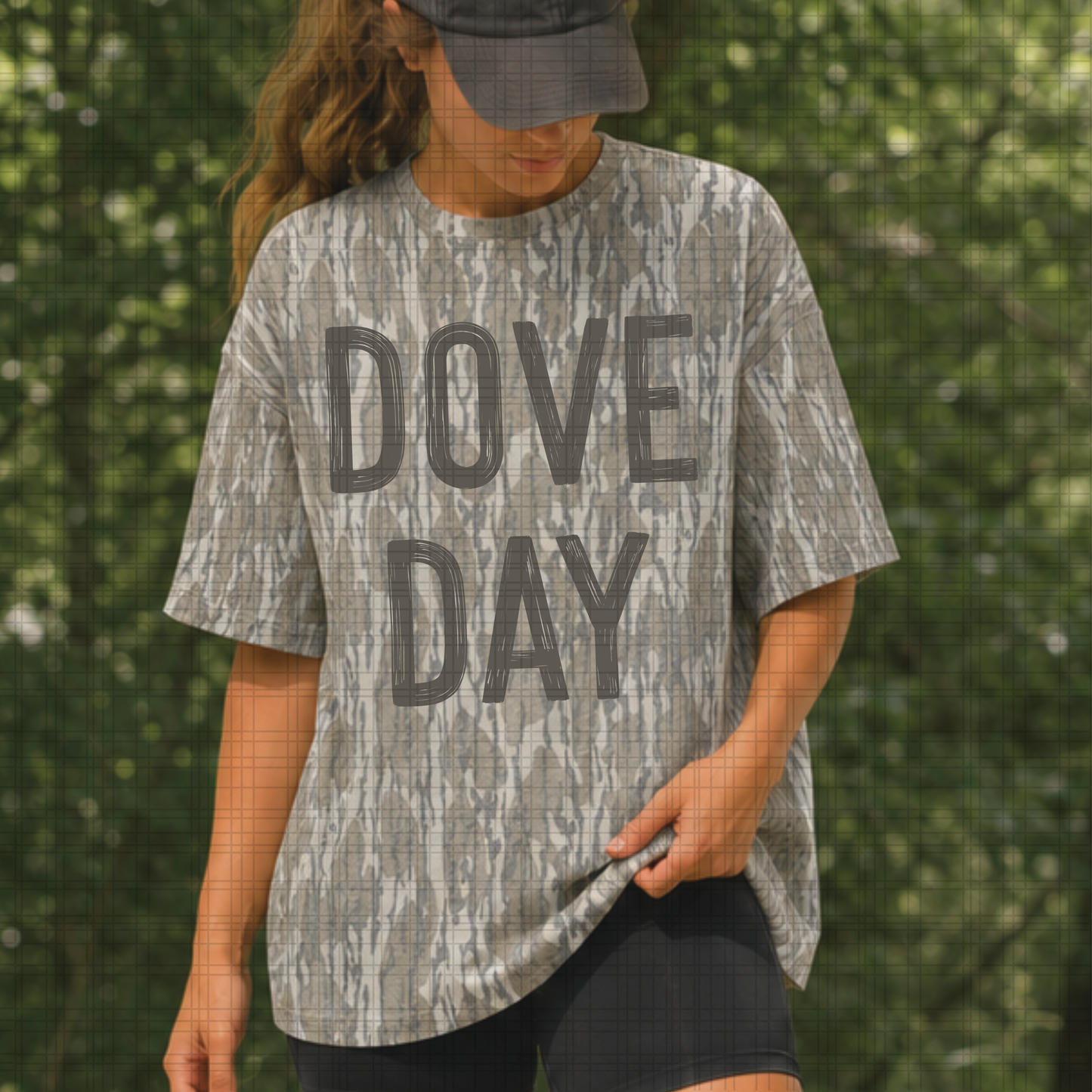 Dove Day-Mossy Oak Washed Bottomland Tee