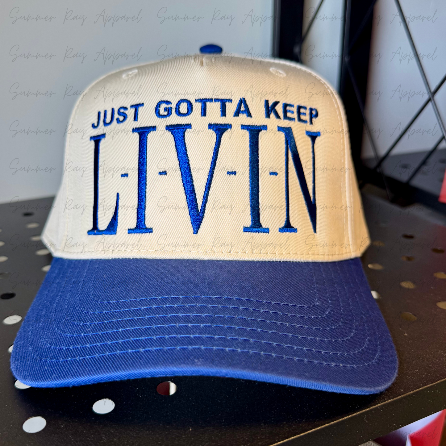 L-I-V-I-N (BLUE)