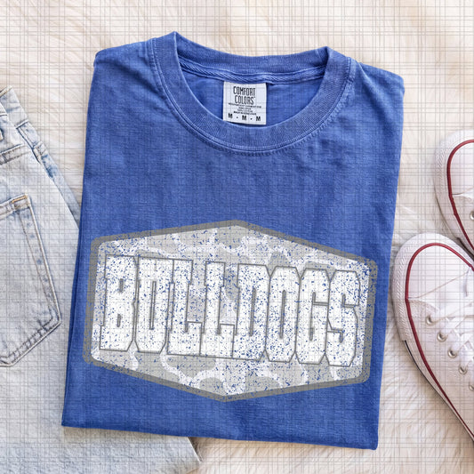 BULLDOGS Distressed Camo-Comfort Color