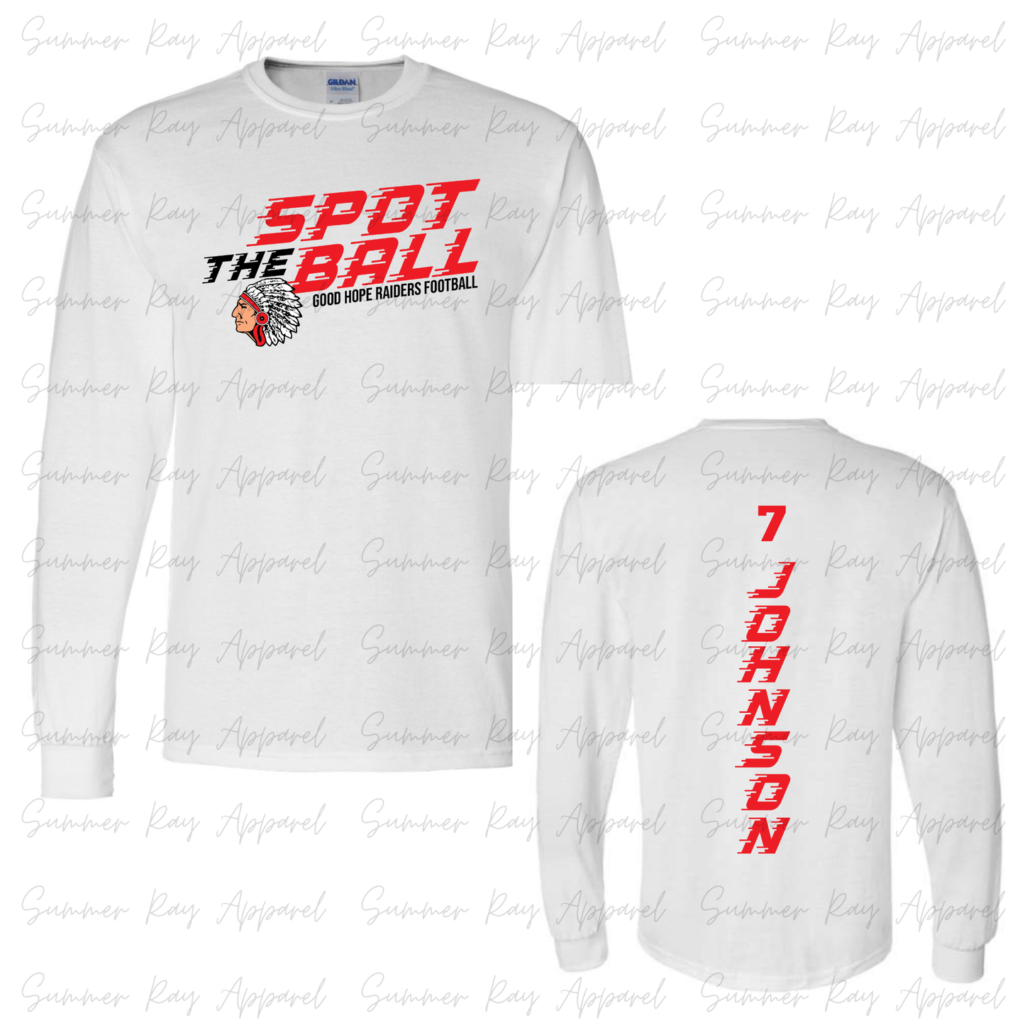 Spot The Ball-GH Raiders Football LONG SLEEVE