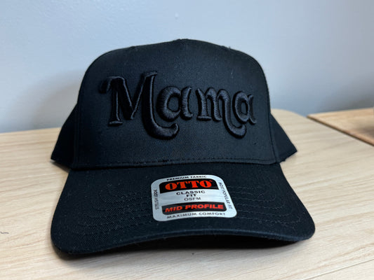 MAMA Trucker Hat(Black on Black)