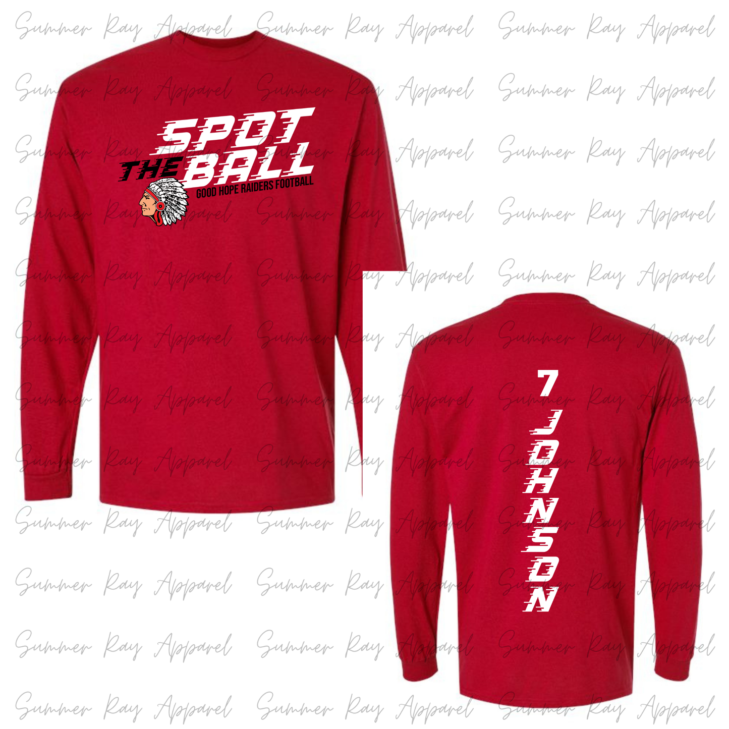 Spot The Ball-GH Raiders Football LONG SLEEVE