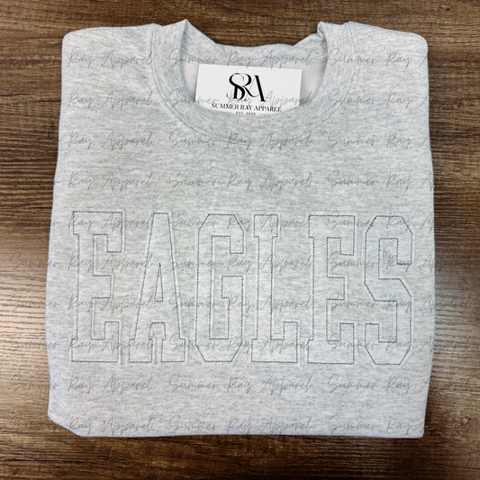 EAGLES Raggy Applique Sweatshirt