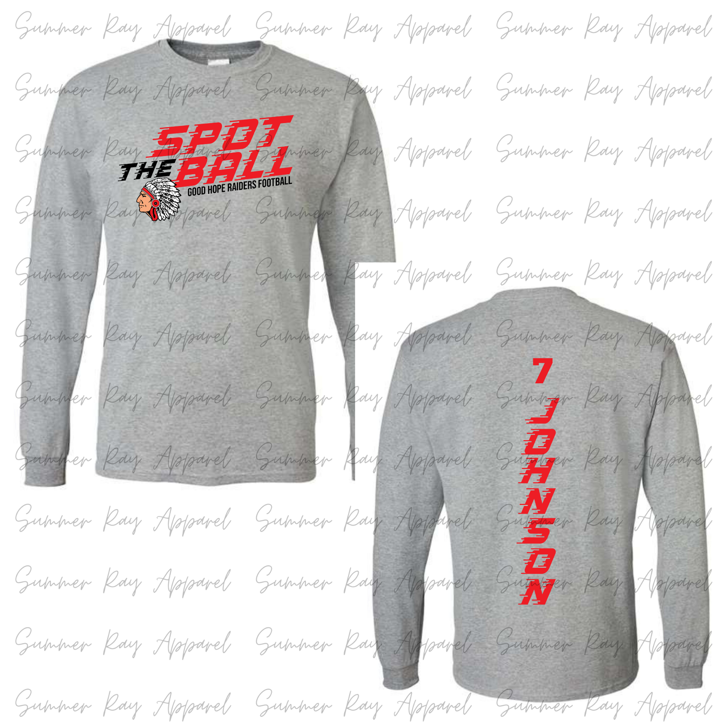 Spot The Ball-GH Raiders Football LONG SLEEVE