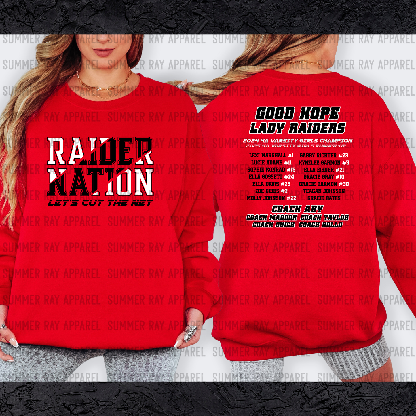 CHAMPIONSHIP Sweatshirt #2 (FRONT & BACK)