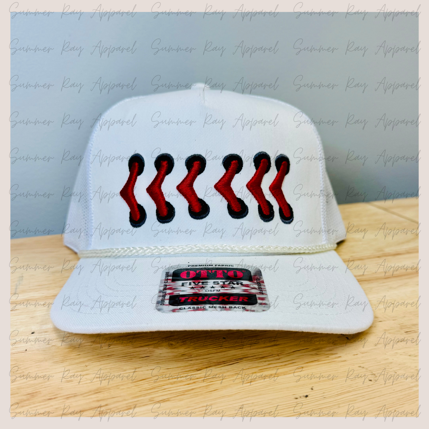 Baseball Stitches Trucker Hat