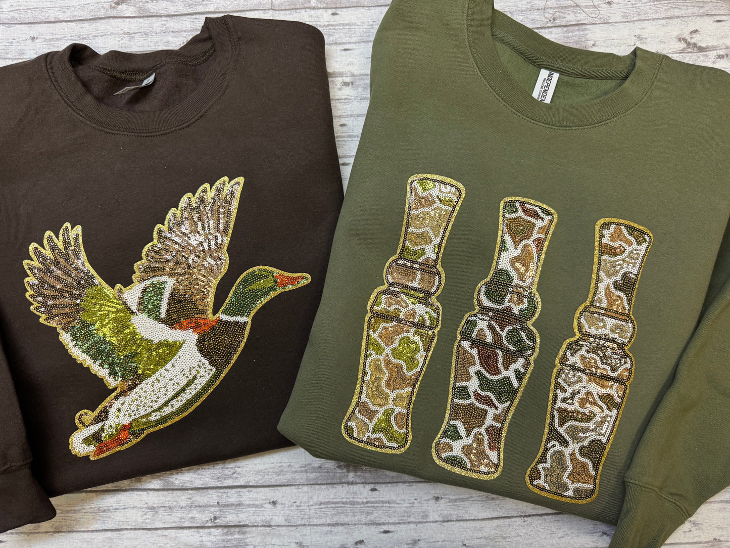 Duck Sequin Sweatshirts