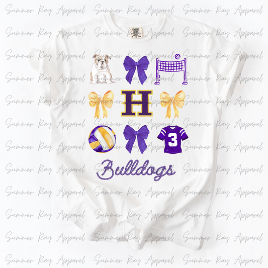 Hanceville Bulldogs Volleyball Tee