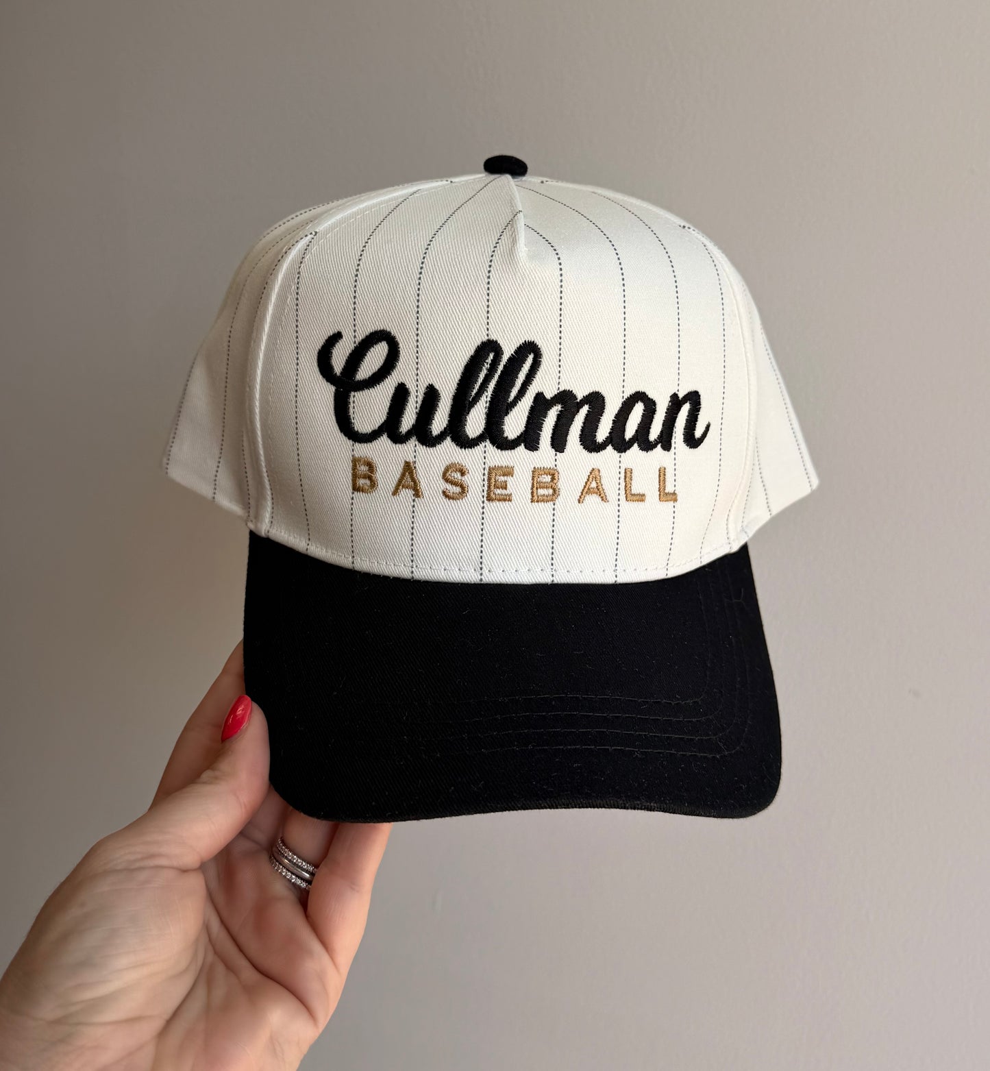 Cullman Baseball Striped Trucker Hat