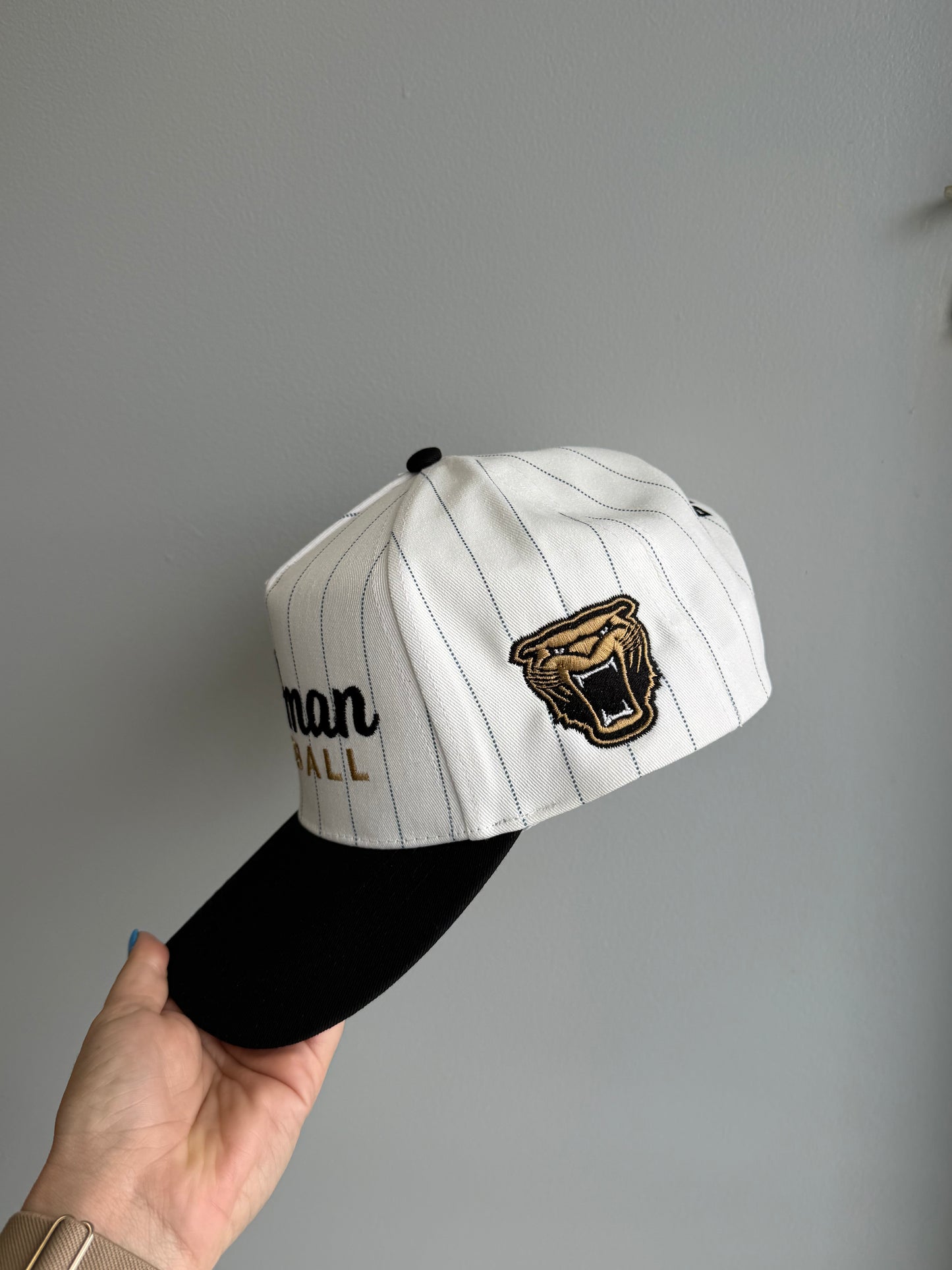 Cullman Softball Striped Trucker Hat **ADDED SIDE AND BACK DETAILS**