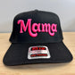 MAMA Trucker Hat(Hot Pink on Black)