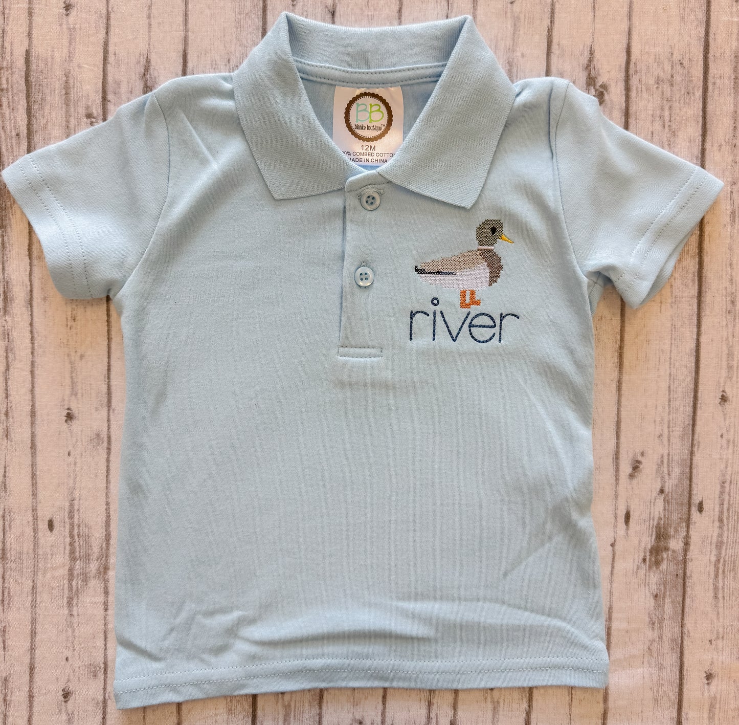 Cross Stitch Duck Polo