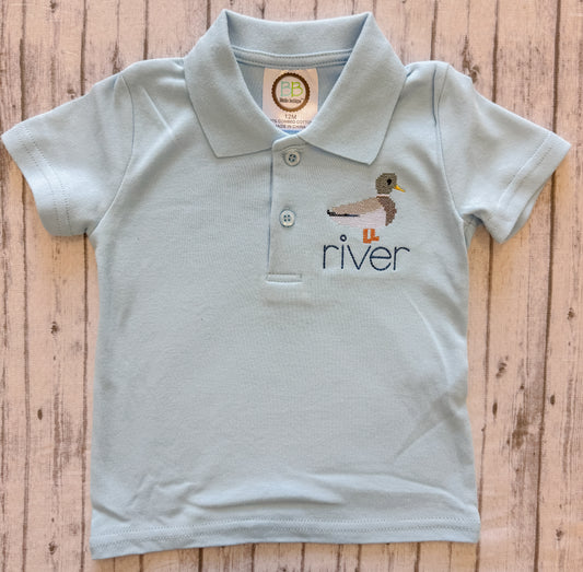Cross Stitch Duck Polo