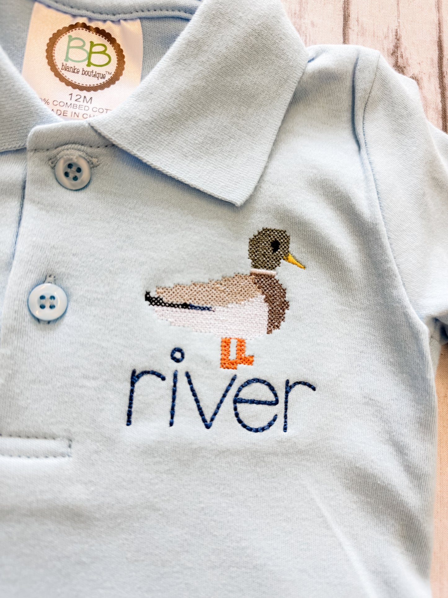 Cross Stitch Duck Polo