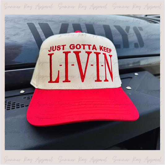 L-I-V-I-N (RED)