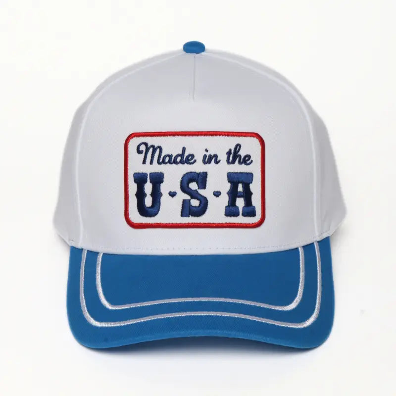Made in the USA Striped Trucker Hat