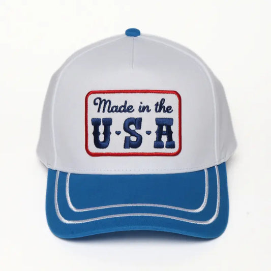 Made in the USA Striped Trucker Hat