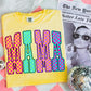 Checker Mama NEON Tee