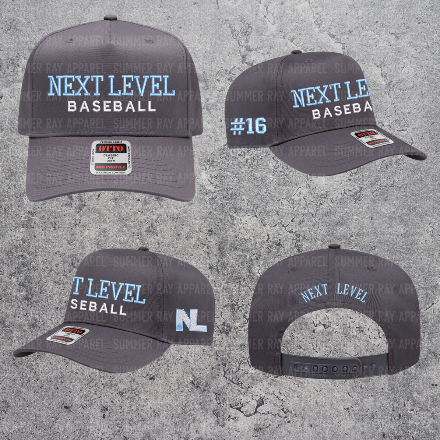 NEXT LEVEL Baseball Trucker Hat